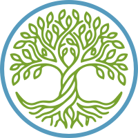Icon of a tree with deep roots